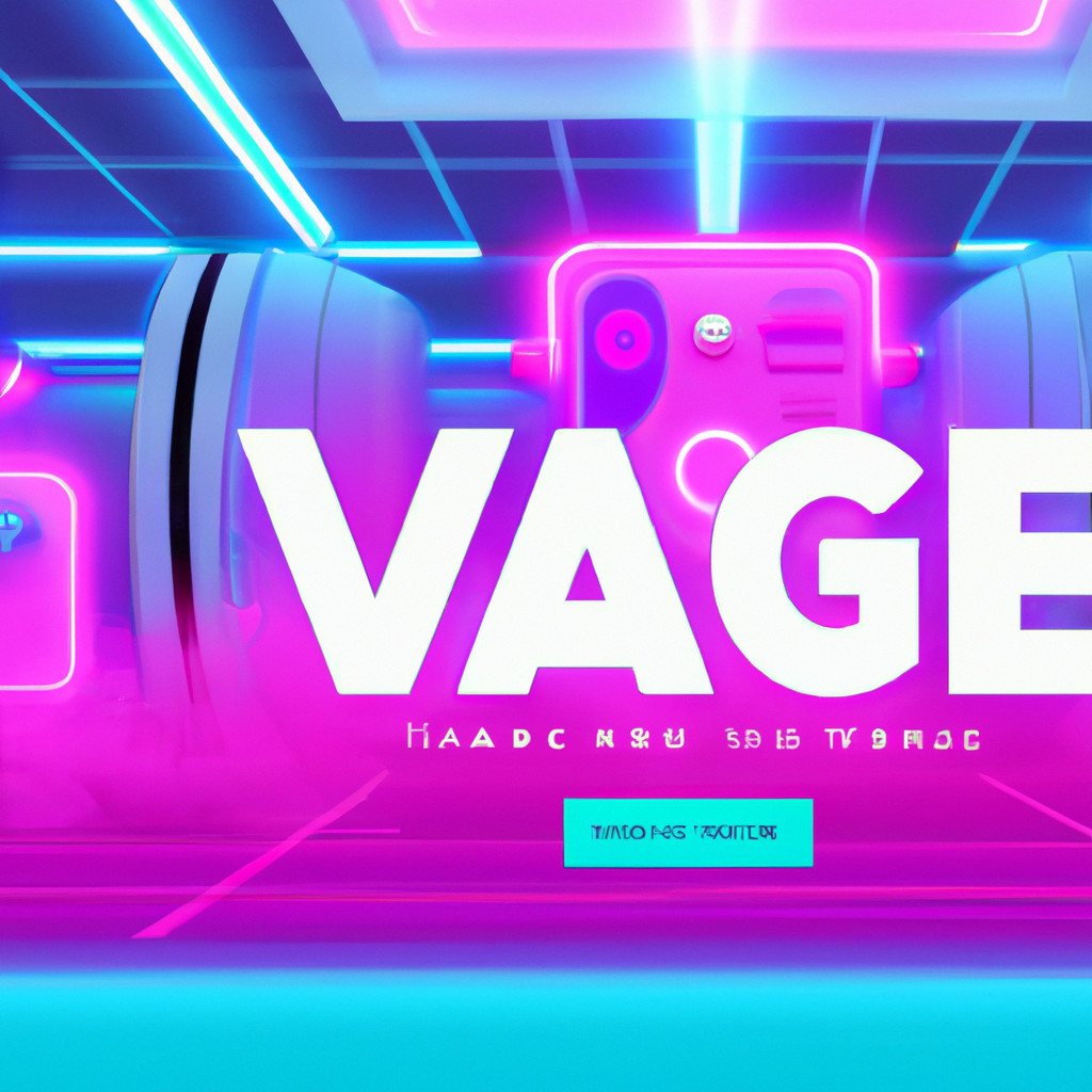 ArcadeLoom hero: stylized vapor arcade scene with UI overlays